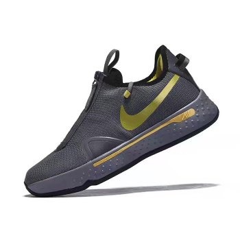 Nike PG 4 Cool Grey Metallic Gold-Black 2020 Shoes